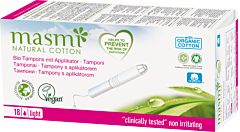 Masmi Organic Care - Bio Tampons Light/Mini mit Applikator - 18 Stück